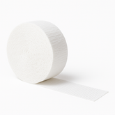 Classic White Crepe Streamer - 81 ft